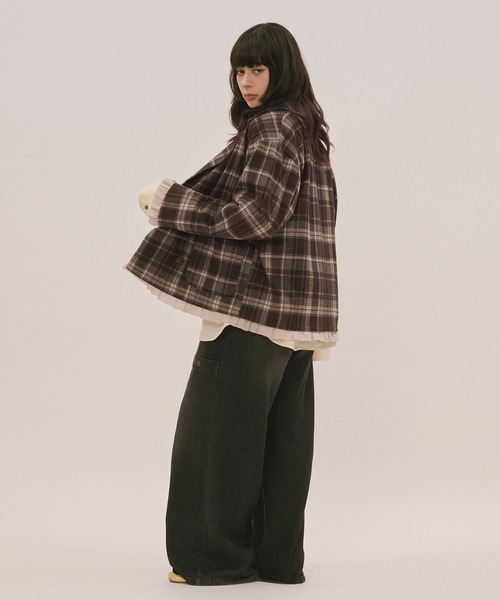 frill layered design jacket / フリルレイヤードデザイン