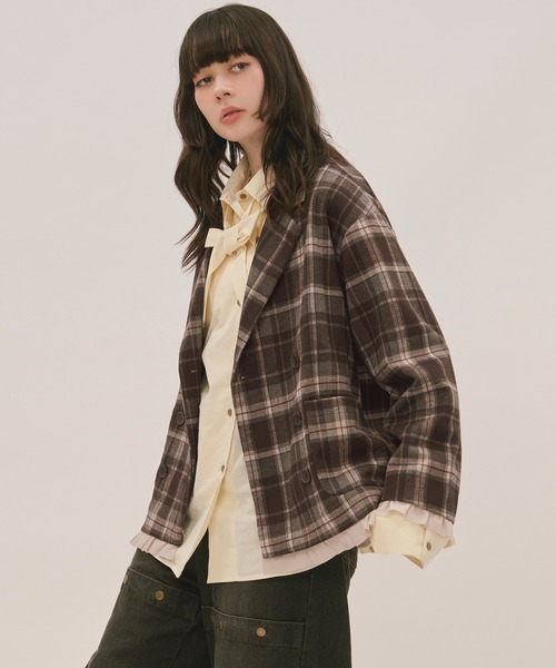 セール】frill layered design jacket / フリルレイヤードデザイン