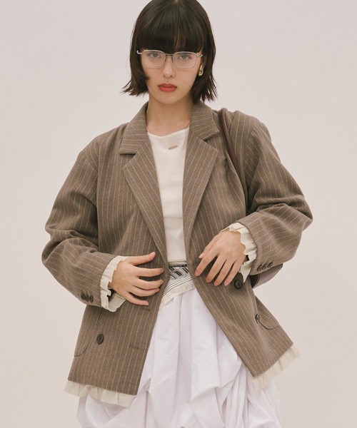 frill layered design jacket / フリルレイヤードデザイン