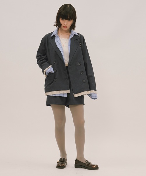 frill layered design jacket / フリルレイヤードデザイン