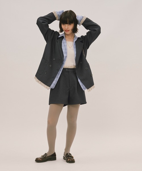 セール】frill layered design jacket / フリルレイヤードデザイン