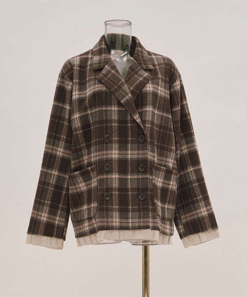 frill layered design jacket / フリルレイヤードデザイン