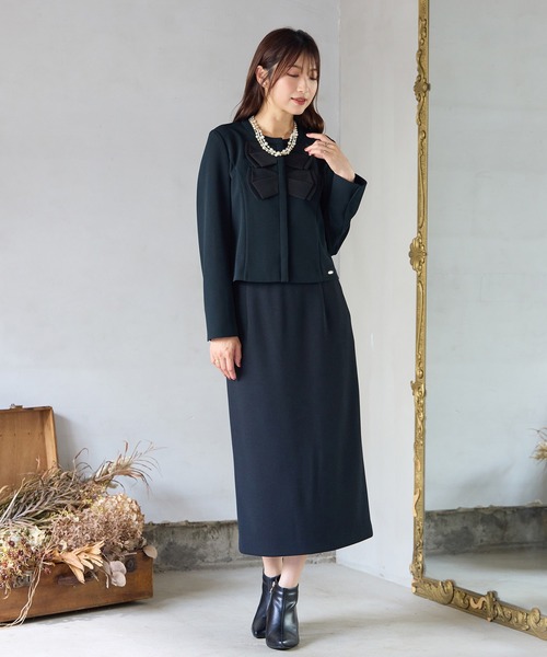 Rose Tiara（ローズティアラ）の「【UVカット】セミタイトスカート（スカート・レディース・ブラック/ブラウン・42/46/40/38）」の5枚目の写真