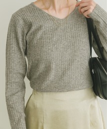 ITEMS URBANRESEARCH | 『洗濯可』フワフワリブVネックニット(ニット/セーター)