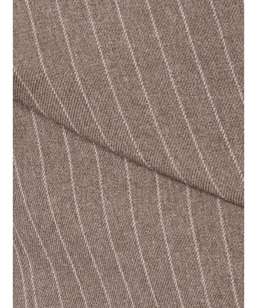 CIS.（シス）の「CIS． ノーカラーブルゾン ウォッシャブル ストレッチ ポリエステルツイル ストライプ（ブルゾン・レディース・ベージュ/ネイビー・36(7号)/38(9号)）」の22枚目の写真