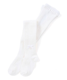 Tartine et Chocolat | 【日本製】【お揃い】リボンロゴチャーム付きタイツ(80～140cm)(タイツ/ストッキング)