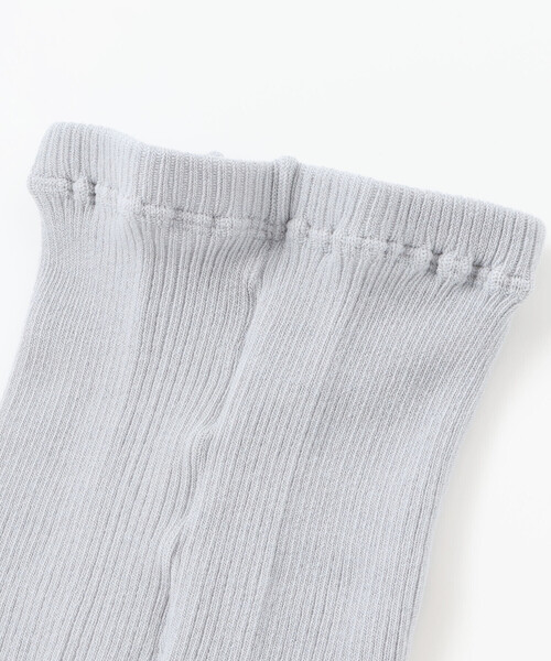 Tartine et Chocolat(タルティーヌエショコラ)の「【日本製】【お揃い】リボンロゴチャーム付きタイツ(80~140cm)(タイツ/ストッキング・キッズ・ネイビー/グレー/オフホワイト・M/L)」の9枚目の写真