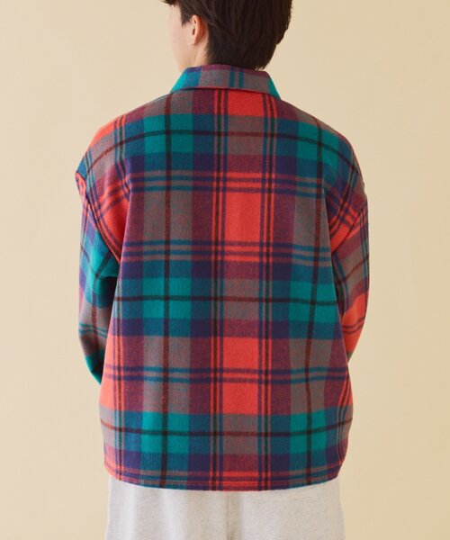 セール】【DISCUS】シャギーチェックシャツジャケット（シャツ