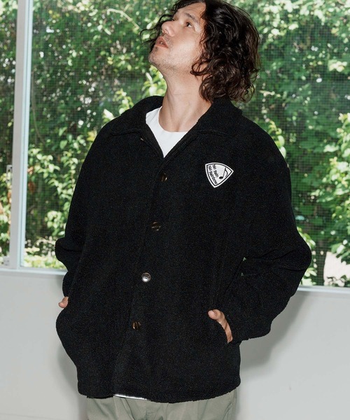 No Rain No Rainbow(ノーレインノーレインボー)の「mj11041-boa jacket ボアジャケット(NR25W-08)(その他アウター・メンズ・ライトグレー/ブラック/ネイビー・S/M/L/XL)」の4枚目の写真