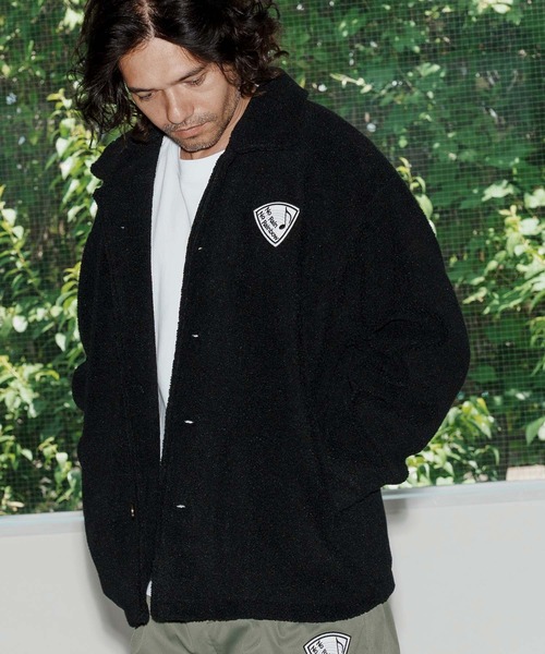 No Rain No Rainbow(ノーレインノーレインボー)の「mj11041-boa jacket ボアジャケット(NR25W-08)(その他アウター・メンズ・ライトグレー/ブラック/ネイビー・S/M/L/XL)」の6枚目の写真