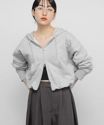 KBF | フロントZIPショートフーディー(パーカー)