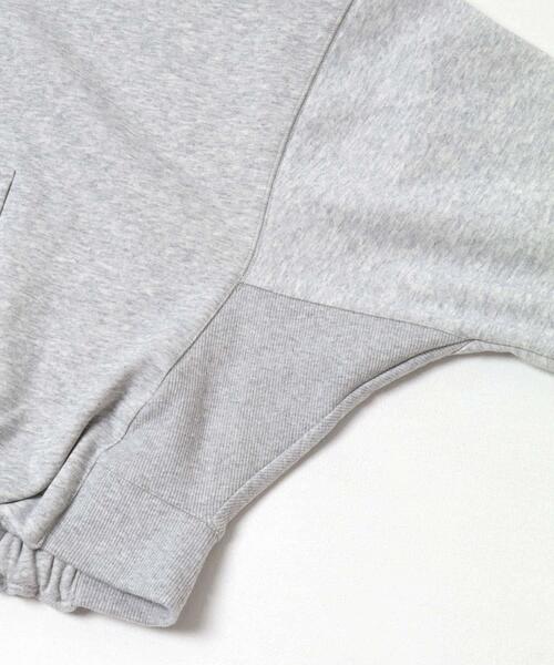 KBF（ケイビーエフ）の「フロントZIPショートフーディー（パーカー・レディース・チャコールグレー/アイボリー/グレー系その他・ONE）」の19枚目の写真