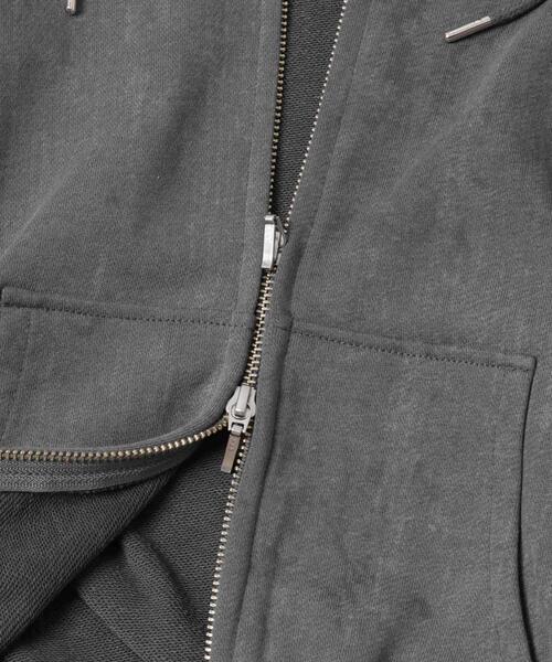 KBF（ケイビーエフ）の「フロントZIPショートフーディー（パーカー・レディース・チャコールグレー/アイボリー/グレー系その他・ONE）」の9枚目の写真