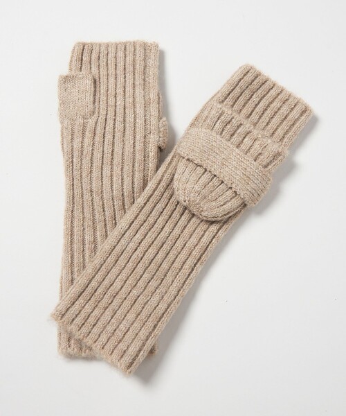 green label relaxing(グリーンレーベルリラクシング)の「2WAY フラップ アームウォーマー / 手袋(手袋・レディース・ライトブルー/ブラック/ライトグレー/ベージュ・FREE)」の13枚目の写真