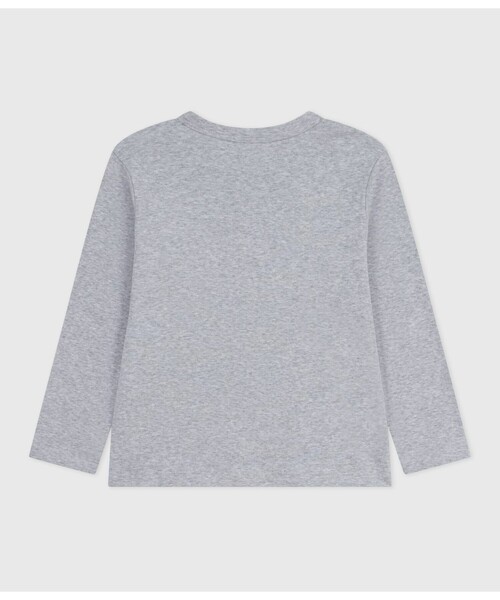 PETIT BATEAU（プチバトー）の「長袖Ｔシャツ（Tシャツ/カットソー・キッズ・グレー・3YEAR/4YEAR/5YEAR）」の2枚目の写真