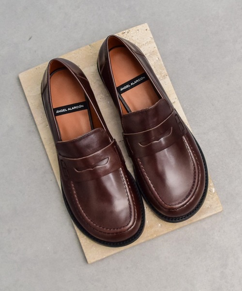 ANGEL ALARCON】オブリークトウベーシックローファー(D51616