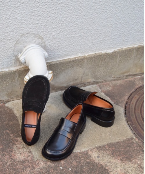 新品・未使用【ANGEL ALARCON】オブリークトウベーシックローファー ANGEL ALARCON】オブリークトウベーシックローファー(D51616