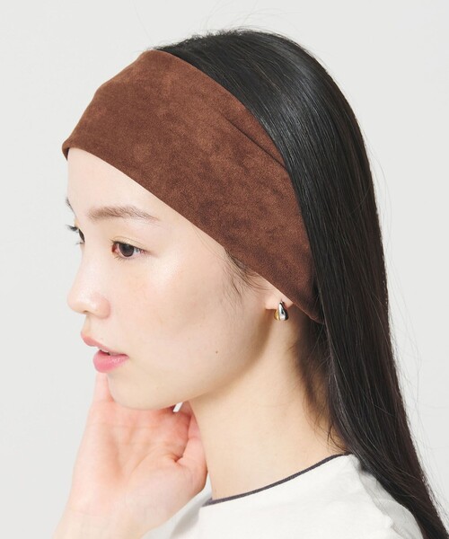 BEAUTY&YOUTH UNITED ARROWS(ビューティーアンドユースユナイテッドアローズ)の「スエードライク ワイド ヘアバンド(ヘアバンド・レディース・ブラック/ダークブラウン・FREE)」の10枚目の写真