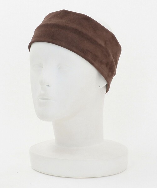 BEAUTY&YOUTH UNITED ARROWS(ビューティーアンドユースユナイテッドアローズ)の「スエードライク ワイド ヘアバンド(ヘアバンド・レディース・ブラック/ダークブラウン・FREE)」の4枚目の写真