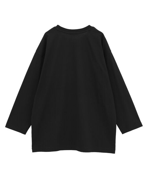 AMERICAN HOLIC(アメリカンホリック)の「カレッジロゴロングTシャツ(Tシャツ/カットソー・レディース・オフホワイト/ブラック/杢グレー・FREE)」の9枚目の写真
