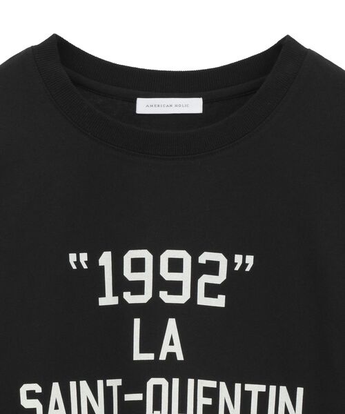 AMERICAN HOLIC(アメリカンホリック)の「カレッジロゴロングTシャツ(Tシャツ/カットソー・レディース・オフホワイト/ブラック/杢グレー・FREE)」の10枚目の写真