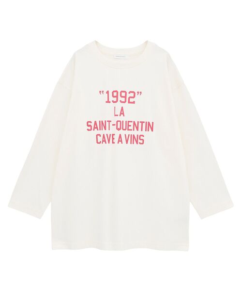 AMERICAN HOLIC(アメリカンホリック)の「カレッジロゴロングTシャツ(Tシャツ/カットソー・レディース・オフホワイト/ブラック/杢グレー・FREE)」の18枚目の写真