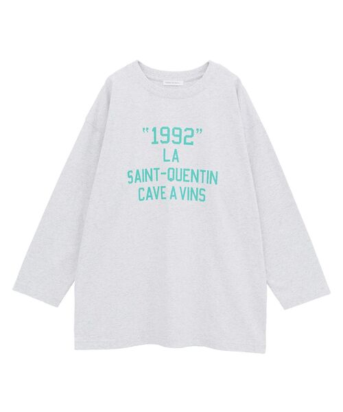AMERICAN HOLIC(アメリカンホリック)の「カレッジロゴロングTシャツ(Tシャツ/カットソー・レディース・オフホワイト/ブラック/杢グレー・FREE)」の19枚目の写真