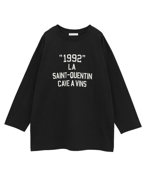 AMERICAN HOLIC(アメリカンホリック)の「カレッジロゴロングTシャツ(Tシャツ/カットソー・レディース・オフホワイト/ブラック/杢グレー・FREE)」の20枚目の写真