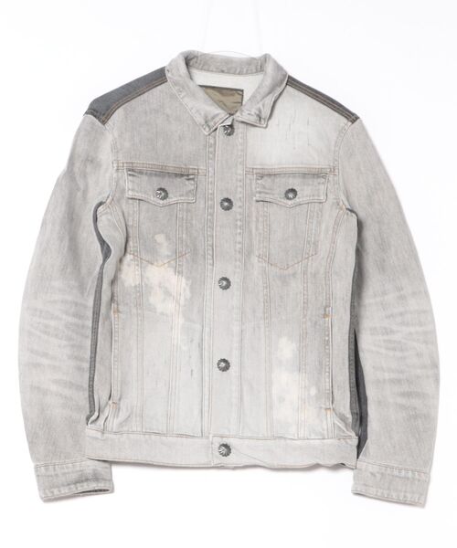 AYUITE（アユイテ）の「/AYUITE/ﾃﾞﾆﾑ Gｼﾞｬﾝ（デニムジャケット・メンズ・インディゴブルー/ブラック・MEDIUM/SMALL）」の2枚目の写真