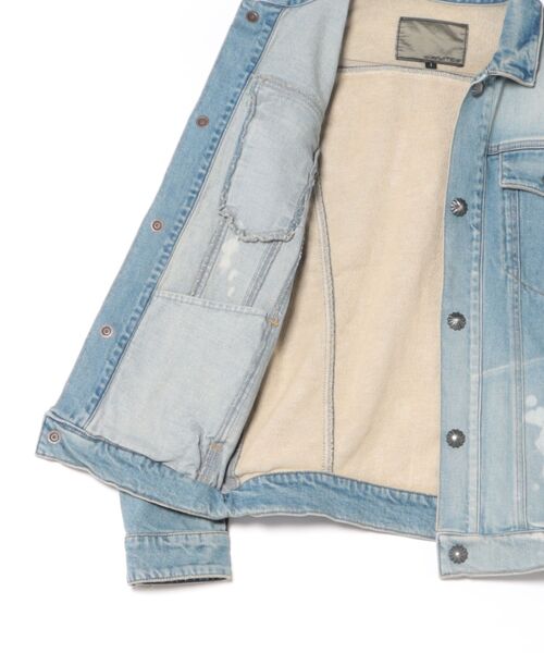 AYUITE（アユイテ）の「/AYUITE/ﾃﾞﾆﾑ Gｼﾞｬﾝ（デニムジャケット・メンズ・インディゴブルー/ブラック・MEDIUM/SMALL）」の3枚目の写真