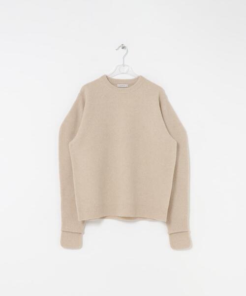 LAATO（ラート）の「yak wool relax knit（ニット/セーター・レディース・パープル/ライトブラウン/ブラウン・FREE）」の11枚目の写真