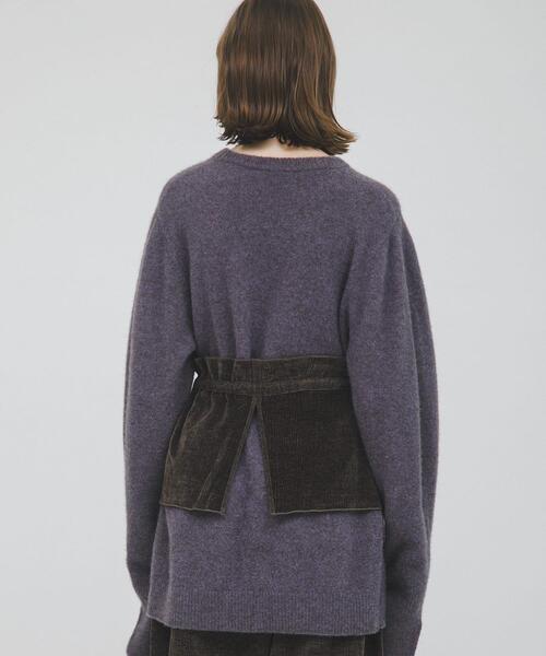 LAATO（ラート）の「yak wool relax knit（ニット/セーター・レディース・パープル/ライトブラウン/ブラウン・FREE）」の18枚目の写真