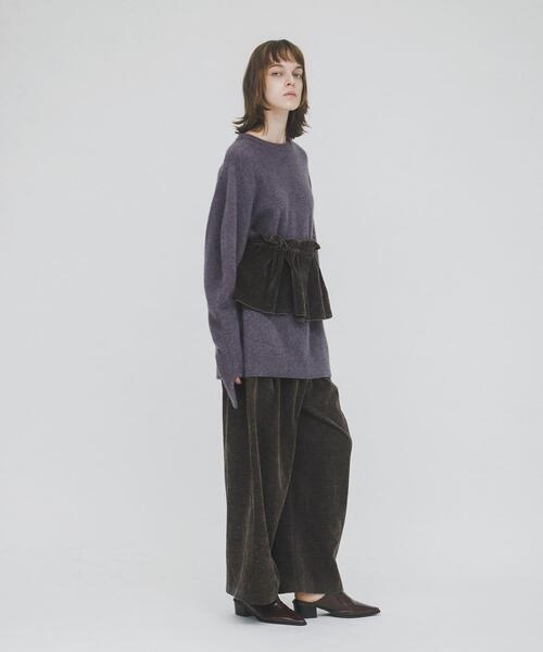 LAATO（ラート）の「yak wool relax knit（ニット/セーター・レディース・パープル/ライトブラウン/ブラウン・FREE）」の22枚目の写真