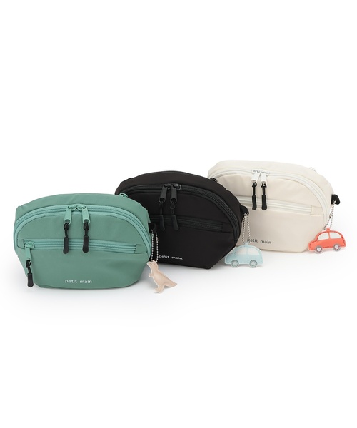 petit main（プティマイン）の「ボディバッグ（ボディバッグ/ウエストポーチ・キッズ・グリーン/ブラック/アイボリー・F）」の4枚目の写真