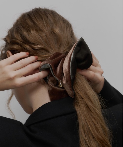 セール】【Su1.】リバーシブルベロアシュシュ（シュシュ）｜Su1.（スイ