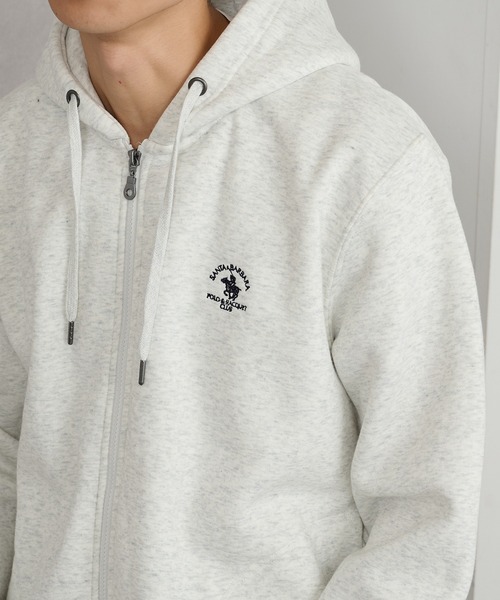 Santa Barbara Polo & Racquet Club(サンタ・バーバラ・ポロ & ラケット・クラブ)の「【SANTA BARBARA】T/C 両面起毛 ジップパーカー(パーカー・メンズ・チャコールグレー/オートミール/モカ/ネイビー・M/L/LL)」の3枚目の写真