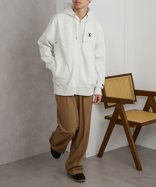 Santa Barbara Polo & Racquet Club(サンタ・バーバラ・ポロ & ラケット・クラブ)の「【SANTA BARBARA】T/C 両面起毛 ジップパーカー(パーカー・メンズ・チャコールグレー/オートミール/モカ/ネイビー・M/L/LL)」の13枚目の写真