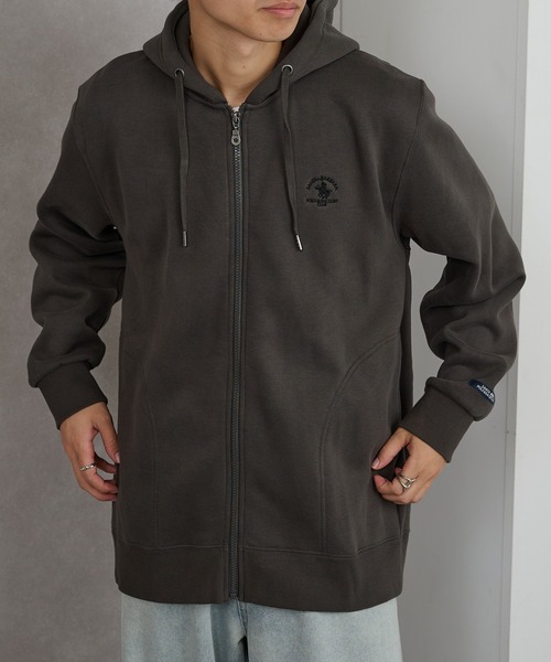 Santa Barbara Polo & Racquet Club(サンタ・バーバラ・ポロ & ラケット・クラブ)の「【SANTA BARBARA】T/C 両面起毛 ジップパーカー(パーカー・メンズ・チャコールグレー/オートミール/モカ/ネイビー・M/L/LL)」の18枚目の写真