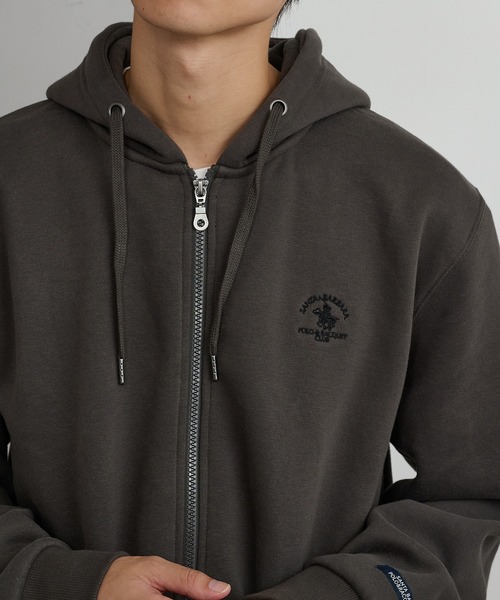 Santa Barbara Polo & Racquet Club(サンタ・バーバラ・ポロ & ラケット・クラブ)の「【SANTA BARBARA】T/C 両面起毛 ジップパーカー(パーカー・メンズ・チャコールグレー/オートミール/モカ/ネイビー・M/L/LL)」の22枚目の写真