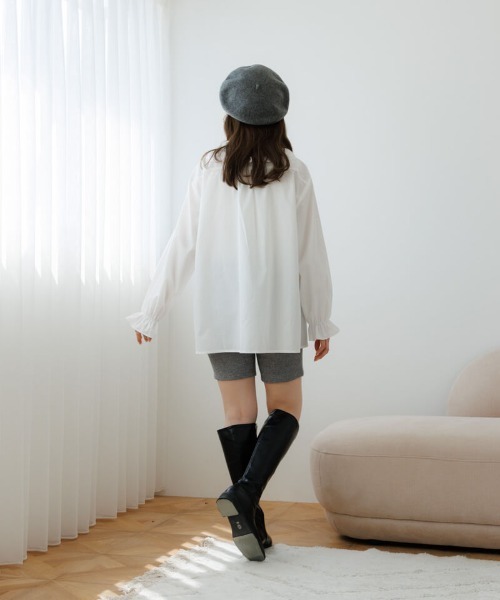 flower（フラワー）の「グリッターニットパンツ（その他パンツ・レディース・アイボリー/グレー・FREE）」の5枚目の写真