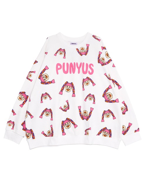 PUNYUS（プニュズ）の「【新サイズ】NAOMIチャン総柄スウェット（スウェット・レディース・ホワイト・1/2/3/4/5）」の8枚目の写真