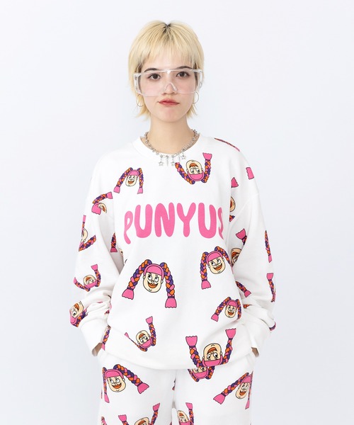 PUNYUS（プニュズ）の「【新サイズ】NAOMIチャン総柄スウェット（スウェット・レディース・ホワイト・1/2/3/4/5）」の14枚目の写真