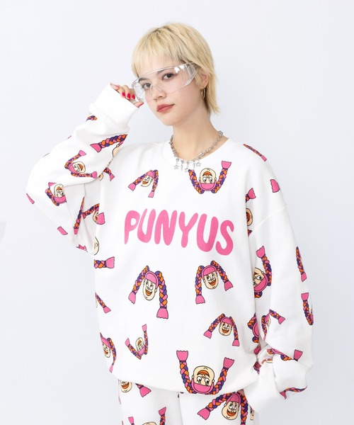 PUNYUS（プニュズ）の「【新サイズ】NAOMIチャン総柄スウェット（スウェット・レディース・ホワイト・1/2/3/4/5）」の13枚目の写真