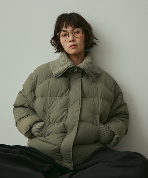 rib collar pudding jacket / リブカラーパディングジャケット（ダウン