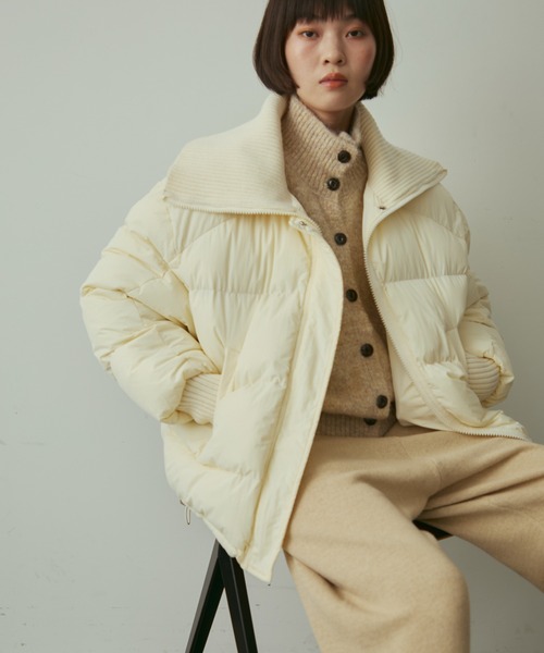 rib collar pudding jacket / リブカラーパディングジャケット（ダウン