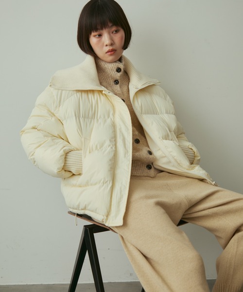 rib collar pudding jacket / リブカラーパディングジャケット（ダウン