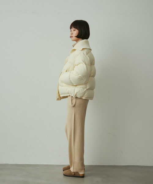 rib collar pudding jacket / リブカラーパディングジャケット（ダウン