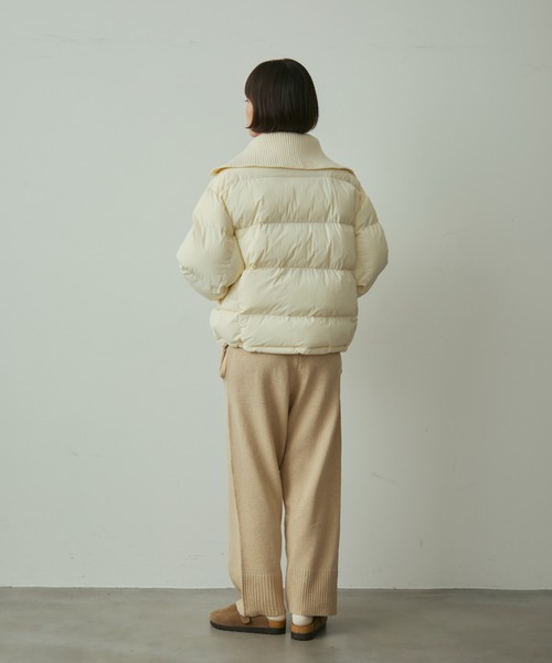 full/fill.(フルフィル)の「rib collar pudding jacket / リブカラーパディングジャケット(ダウンジャケット/コート・レディース・グレー/オフホワイト・FREE)」の17枚目の写真