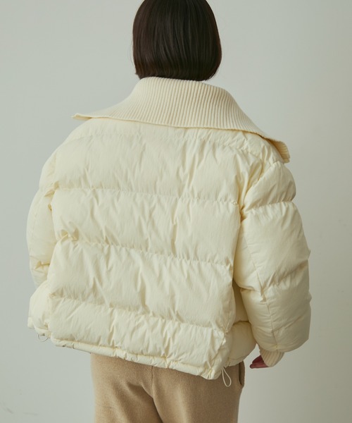 full/fill.(フルフィル)の「rib collar pudding jacket / リブカラーパディングジャケット(ダウンジャケット/コート・レディース・グレー/オフホワイト・FREE)」の14枚目の写真