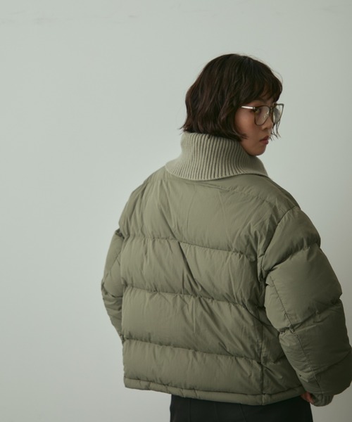 full/fill.(フルフィル)の「rib collar pudding jacket / リブカラーパディングジャケット(ダウンジャケット/コート・レディース・グレー/オフホワイト・FREE)」の5枚目の写真